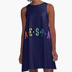 Aespa Colorful A-Line Dress
