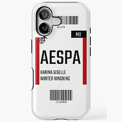 Aespa Boarding Pass iPhone Case