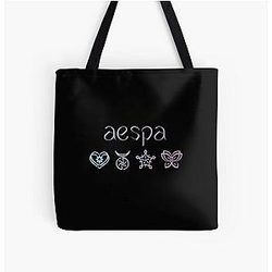 aespa Symbols All Over Print Tote Bag