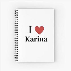 K-Pop group aespa member Karina Spiral Notebook