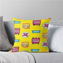 Aespa - Spicy Kpop Merch for Fans Gift Throw Pillow