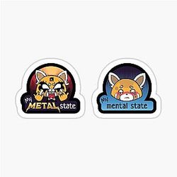 Aggretsuko Mental State Sticker