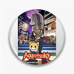 Aggretsuko Merch Collection Aggretsuko Pins