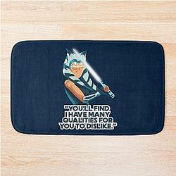 You'll Find I Have Many Qualities For You To Dislike Ahsoka Tano Bath Mat