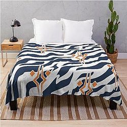 Ahsoka Tano Pattern with Fulcrum logo Throw Blanket