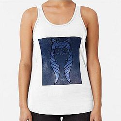 Ahsoka Tano Blue Galaxy Racerback Tank Top