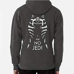 I Am a Jedi - Ahsoka Tano White Pullover Hoodie