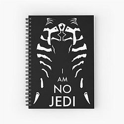 I Am No Jedi - Ahsoka Tano - White Spiral Notebook