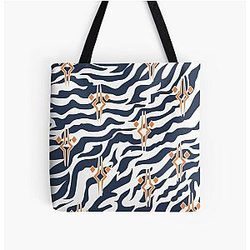 Ahsoka Tano Pattern With Fulcrum logo All Over Print Tote Bag