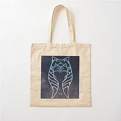 Ahsoka Tano Blue Sky Galaxy Cotton Tote Bag