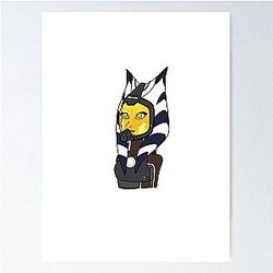 Ahsoka Tano Scuba Gear Sticker Poster