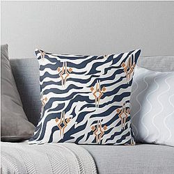 Ahsoka Tano Pattern with Fulcrum logo Throw Pillow