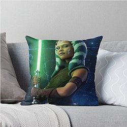 Young Ahsoka Tano throw pillow