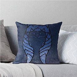 Ahsoka Tano Galaxy Throw Pillow