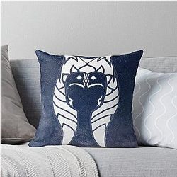 Ahsoka Tano Galaxy Throw Pillow