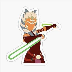 Clone Wars Ahsoka Tano Sticker