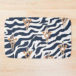 Ahsoka Tano Pattern with Fulcrum logo Bath Mat