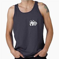 White Sleeping Forest Air Gear Tank Top