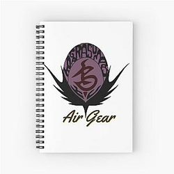 Air Gear Raven Logo Spiral Notebook