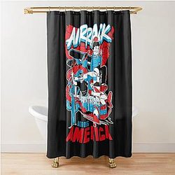 AirRack Across America T-Shirt Shower Curtain