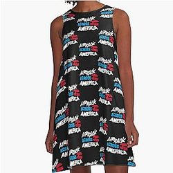 Airrack Across America A Line Dress