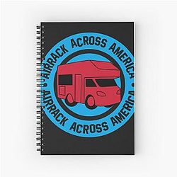 Airrack Across America T-Shirt Spiral Notebook