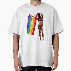 AJ Cook Pride Flag T-Shirt