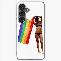AJ Cook Pride Flag Soft Case for Samsung Galaxy