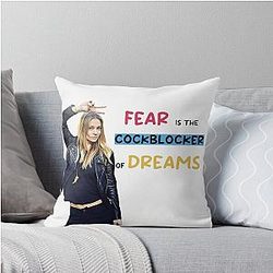 AJ Cook Throw Pillow