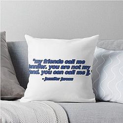 Aj Cook Quote Throw Pillow