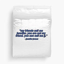 AJ Cook Quote Duvet Cover