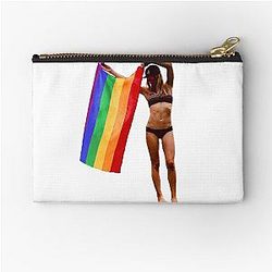 AJ Cook Pride Flag Pouch