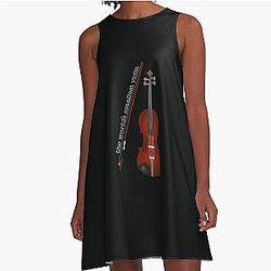 The world's smallest violin A-line Dress