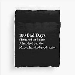 AJR Aesthetic Motivational Black Duvet Cover