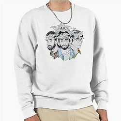 Quarter note watercolor neon Pullover Sweatshirt