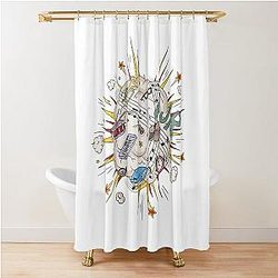Like AJR Scene Modern Shower Curtain