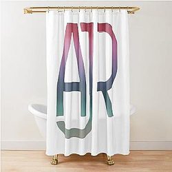 black AJR instrument grunge Shower Curtain