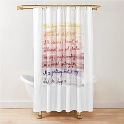 AJR Overture Lyrics Shower Curtain
