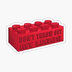 AJR Don't Throw Out My Legos Sticker