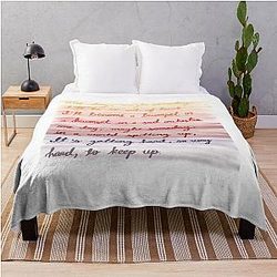 AJR Overure Lyrics Throw Blanket