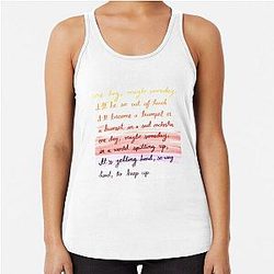 AJR Overture Lyrics Racerback Tank Top