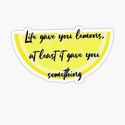 AJR Life Gave You Lemons Sticker