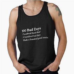 AJR Aesthetic Motivational Black Tank Top