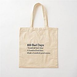 AJR Aesthetic Motivational Black Cotton Tote Bag