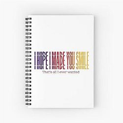 AJR Finale I Hope I Made You Smile Spiral Notebook