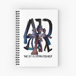 Featuring AJR Oval AJR Spiral Notebook