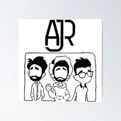 Kevin AJR Parker Trippy AJR Head Poster