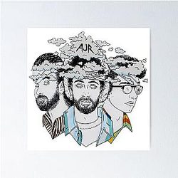 Quarter neon AJR watercolor Poster