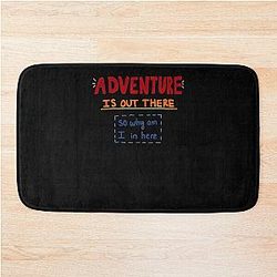 Adventure Is Out There Lyric Bath Mat