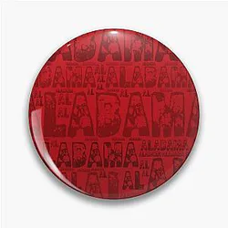 Red Alabama Pin